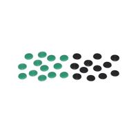 TUBBEK Couvercle Anti-poussière en Plastique Nylon Vert Capuchons Protecteur, for HGR15 HGR20 HGR25 HGR30 HGR35 Guides de Rail de Mouvement linéaire CNC Modulkit (Color : Green, Size : 40pcs C6)