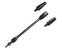 TUBBEK Nettoyeur Haute Pression, Pointe de Baguette rotative, Pistolet de Lavage de Voiture, buse de Lance Turbo for AR Blue Black for Decker for Bosch for makita, Nettoyeur Haute Pression