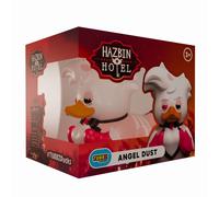 TUBBZ Figurine canard cosplay en vinyle Angel Dust (Hazbin Hotel) – Édition boîte officielle
