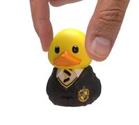 TUBBZ Harry Potter Mini Poufsouffle Vinyle Figurine Canard 3.5cm | Produits dérivés officiels Harry Potter Livre, Mini Poufsouffle avec une baguette Vinyle Canard Boîte. Avec décoration