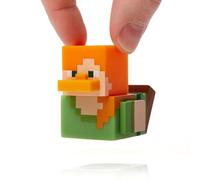 TUBBZ : Minecraft - Alex Mini Figurine Canard de Collection 5 cm | Produit Minecraft sous licence officielle - Mini figurine vinyle Alex, personnage de jeu vidéo, cadeau fan & déco