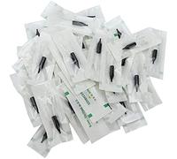 Tube à Aiguille 50 pièces, Capuchon d'aiguille buse d'aiguille de Maquillage Permanent Capuchon d'aiguille Aiguilles de Capuchon d'aiguille en Plastique réutilisables