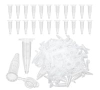 Tube à Centrifuger, 100 Pièces Tube a Centrifuger 1,5ml, Micro Centrifugeuse Tube avec Bouchon Transparent Capsule a Centrifuger Tubes à Essais de Laboratoire Capsule Plastique