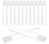 Tube à Essai 6ml 50 Pièces en Plastique avec Couvercle | Ps Léger, Format 13 × 78mm, Usage Garçon Fille et Fêtes D’anniversaire