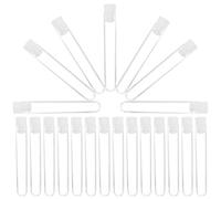 Tube à Essai avec Couvercle 50 Pièces en Plastique 6ml | Ps Clair, Format 13x78mm, pour Bonbons et Échantillons D'épices, Fêtes D'anniversaire