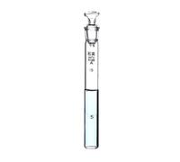 Tube à essai de quartz de laboratoire de 15 ml avec couvercle - Matériau JGS-2, résistance à haute température - 1 pièce