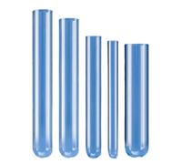 Tube à essai de quartz résistant à la chaleur, fond plat anti-rond | Ouverture du récipient de réaction scellé(40ml-25x150mm (5 pcs)