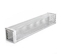 Tube à granulés en acier inoxydable pour barbecue à froid - Convient pour les barbecues à gaz, grills électriques, noix, amandes, noix, grains de café (30,5 cm carré)