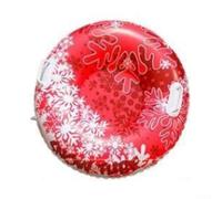 Tube à neige gonflable de 90 cm avec poignées, luge en PVC épais pour s'amuser en famille, planeur à neige résistant à l'abrasion pour adultes et enfants en plein air (A)