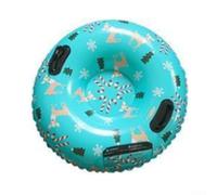 Tube à neige gonflable de 90 cm avec poignées, luge en PVC épais pour s'amuser en famille, planeur à neige résistant à l'abrasion pour adultes et enfants (C)