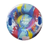 Tube à neige robuste, jouet de luge d'hiver gonflable, tube rond de 48 pouces avec PVC épais, équipement de glissière extérieure, plaisir d'hiver avec poignées renforcées, équipement de loisirs pour l