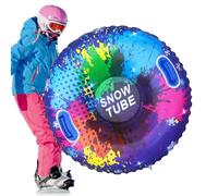 Tube à Neige Robuste, Tube à Neige Gonflable,Tube de Luge Tube de Neige Gonflable résistant au Froid pour Snowboard | Traîneau à Neige en PVC avec poignées, Jouets à Neige Robustes pour Les Sports de