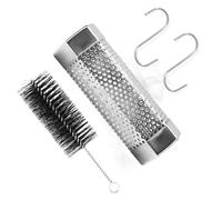 Tube À Pellets Pour Barbecue | 2 Crochets, Acier Inoxydable Hexagonal Sécurisé | Tube à Granulés en Bois pour Barbecue,Pour Fromage, Bœuf, Noix, Poisson, Maison, Jardin, Extérieur,