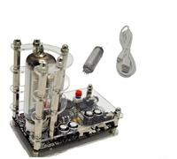 Tube à vide E2 Cat Eye VU, indicateur de niveau sonore activé par la voix avec alimentation USB 5 V, panneau d'affichage audio rétro pour la visualisation du rythme de la musique et vintage