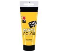 Marabu - Peinture acrylique AcryColor - crémeuse, séchage rapide, imperméable - Jaune moyen 100 ml