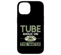 Tube Aholic on the Water River Tubing Coque pour iPhone 14