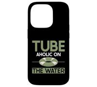 Tube Aholic on the Water River Tubing Coque pour iPhone 14 Pro