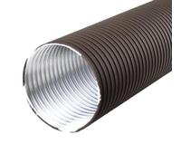 Tube Aluflex 2 plis, longueur rallongée 150 cm, comprimé 60 cm - CB-tec 60 mm, Brune