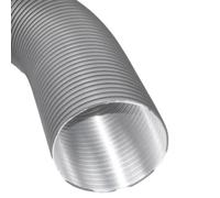 Tube Aluflex 2 plis, longueur rallongée 150 cm, comprimé 60 cm - CB-tec 80 mm, Gris