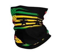 Tube Bandeaux Drapeau Américain Et Drapeau De Sao Tomé-Et-Principe Blanc Unisexe Bandana Séchage Rapide Chapeaux pour Moto Jogging Vélo