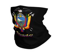 Tube Bandeaux Logo du Drapeau De L'Équateur Respirant Chapeaux Demi-Visage Multi-Usage Bandeau Magique pour Cyclisme Vélo Femme