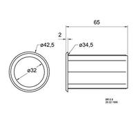 Tube Bassreflex Visaton 5212 35 mm x 65 mm