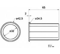 Tube Bassreflex Visaton 5212 35 mm x 65 mm
