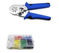 Tube Bootlace Bornes VE Et TE Pince À Sertir Borne Min 0.08mm Max 16mm Set Outils Main Sertisseuse 4/6 Côté HSC8 6-4 6-6 10S Sertissage PréCis(6-6L460-460Pcs Set)