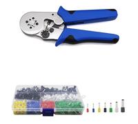 Tube Bootlace Bornes VE Et TE Pince À Sertir Et Borne Min 0.08mm Max 16mm Set Outils À Main Sertisseuse 4/6 Côté HSC8 6-4 6-6 10S(10SL-780Pcs Set)