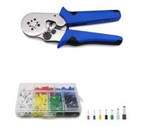 Tube Bootlace Bornes VE Et TE Pince À Sertir Et Borne Min 0.08mm Max 16mm Set Outils À Main Sertisseuse 4/6 Côté HSC8 6-4 6-6 10S(10SL-460Pcs Set)