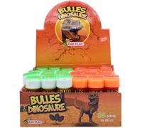 Tube bulle savon - KIM - 60ML DINO - Multicolore - Plastique - 60 ml