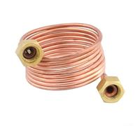 Tube capillaire flexible en cuivre de 3 mm pour réfrigérateurs et climatiseurs, matériau en laiton de 1 m ou 1,5 m de long pour une installation efficace du système de refroidissement (1 m)