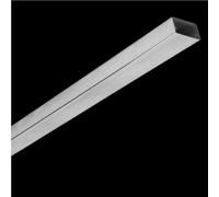 Tube carré droit rectangulaire en alliage d'aluminium 6063, 100/250 mm de long, 1 pièce(100MMX15X15X2MM)