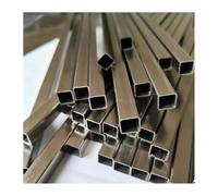 Tube carré en acier inoxydable 304, tige creuse carrée en acier de 500 mm, diamètre 15 × 15 mm - 40 × 40 mm (25 mm x 25 mm x 1 mm)