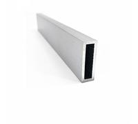 Tube carré en alliage d'aluminium, 10mm x 30mm 2mm, conduit rectangulaire creux for cadres de meubles et Rails rideaux, sans couture(100mm)