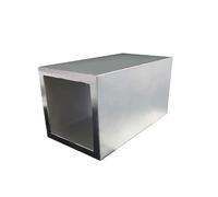 Tube carré en aluminium, Tube carré creux en aluminium 6061, tuyau rectangulaire léger, plusieurs tailles(490mmx25x25x3mm)