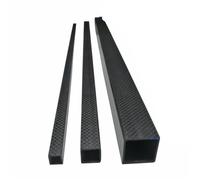 Tube Carré en Fibre de Carbone 1 tube carré rectangulaire en fibre de carbone 3K, surface brillante, haute résistance, longueur 500 mm, diamètre extérieur 10 mm, 15 mm, 20 mm, 22 mm, 25 mm, 30 mm(25x2