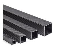 Tube carré en fibre de carbone 3K T300 brillant de qualité supérieure - Tube rectangulaire de 1000mm, diamètre extérieur de 10 à 30mm, léger et durable(8x8x6x1000mm)