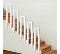 Tube carré en métal pour escalier intérieur - Garde-corps latéral en forme de U, barrière de sécurité décorative antidérapante, tige de support pour protection d'escalier