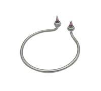 Tube chauffant électrique en cuivre 304SUS, 1 pièce, for baril électrique, type de raquette, seau de diamètre circulaire de 220 mm, élément chauffant for l'eau, 220V, 2kw(Type B Bend head)