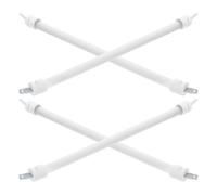 Tube Chauffant Quartz Blanc 4 Pièces Céramique pour Chauffage D’appoint | Dispersion Homogène, Format Compact, Usage Intérieur Hiver, pour Petites Maisons et Appartements