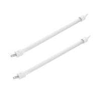 Tube Chauffante Électrique 23cm en Quartz et Céramique, Lot 2 | Remplacement pour Système Intérieur, Chauffe Rapide, Sortie Constante, Atelier Garage Patio, Blanc