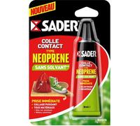 Colle contact sans solvant type néoprène Sader - Tube 30 ml