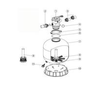 Tube + collecteur P500 - Filtre VIPool Top