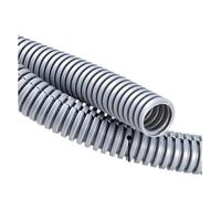 Tube conduit ondulé, Gaine de protection ondulée isolée en PP for faisceau câbles fendus, diamètre extérieur 7-28 mm, longueur 3/6 m, multicolore(Gray Closure,OD 13MM-6METERS)
