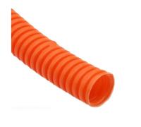 Tube conduit ondulé, Gaine de protection ondulée isolée en PP for faisceau câbles fendus, diamètre extérieur 7-28 mm, longueur 3/6 m, multicolore(Orange Closure,OD 28MM-3METERS)