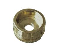 Tube creux métallique à double tête, diamètre 32 mm, filetage femelle, for accessoires d'éclairage, 1 pièce(One Side Connector,Bronze)