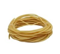 Tube Creux Rond résistant aux UV, Longueur 1 m/3 m, Tube en Latex Noir/Orange for Bricolage, 1 pièce(Yellow,3.0M*1.8MM*4.2MM)