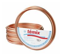 Tube cuivre recuit 10x12 - couronne de 50 mètres KME