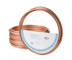 Tube cuivre recuit 12x14 - couronne de 50 mètres KME